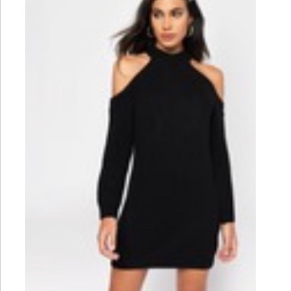 Tobi Black Sweater Dress